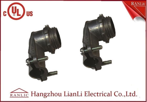 China Os encaixes flexíveis de aço da canalização espremem 90 o conector do grau BX, no. E469552 do arquivo do UL fornecedor