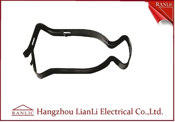 China 1/2” 3/4&quot; preto Colo de Clip Enamel Finish do transportador de EMT Conduit Fittings Abrazadera Tipo fornecedor