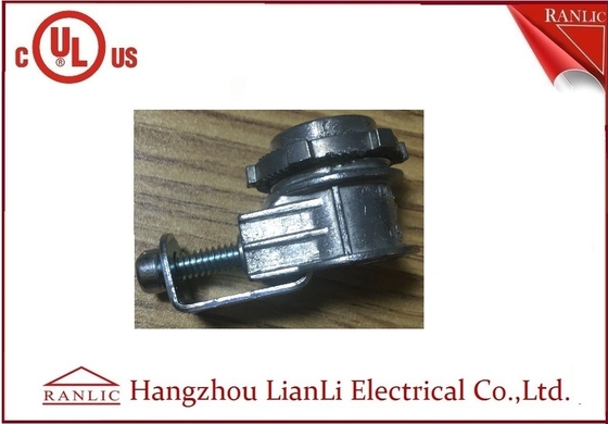 China Grey Galvanized Saddle Connector 3/8&quot; 1/2” para UL flexível metálico CUL da canalização alistou fornecedor