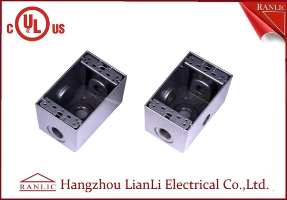 China pó impermeável revestido, UL da caixa terminal da caixa elétrica do grupo de 1/2” 3/4&quot; dois alistado fornecedor