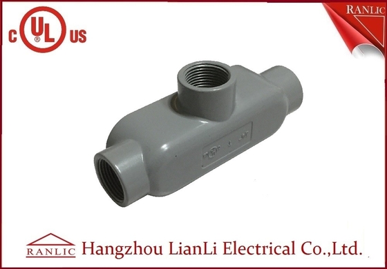 China 2&quot; 3&quot; PVC do cinza revestiram o corpo de alumínio rígido da canalização com ou sem os parafusos fornecedor