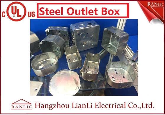 China UL elétrico das caixas do metal 1.6mm quadrado feito sob encomenda da caixa da canalização de 1mm alistado fornecedor