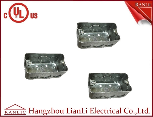 China As caixas da canalização do metal das aprovações do UL galvanizaram a caixa acessível 2 polegadas * 4 polegadas fornecedor