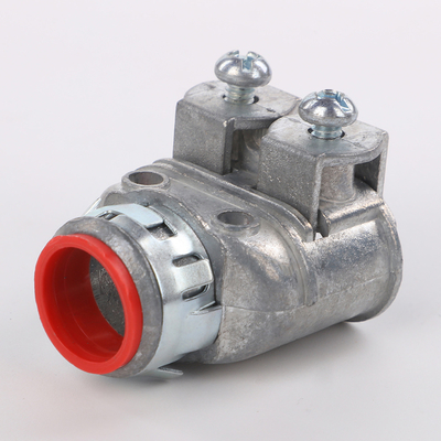 China Aperto de cabo de CA flexível IN 3/8 &quot;Snap-In Conector Duplex Duplo Zinc Die Casting 1/2&quot; Garganta para caixa de saída fornecedor