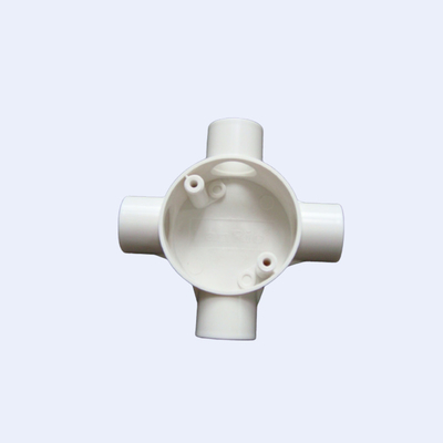 China Bronze de quatro vias do uso da peça do parafuso da caixa de junção 20mm do PVC da categoria de ABC 25mm fornecedor