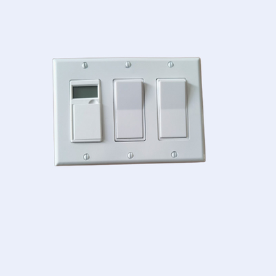 China Interruptor do soquete de parede da casa pré-fabricada de 3 grupos com o Calibre de diâmetro de fios 14 da tomada 12 do soquete branco fornecedor