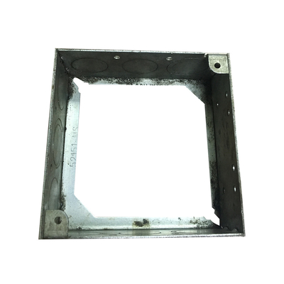 China Extensão Ring With Knockouts Fixing Screw da caixa quadrada da espessura 1.60mm fornecedor