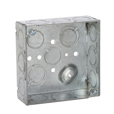 China 4&quot; soldado caixa de tomada de aço com KO concretos de 1/2” 1.60mm densamente fornecedor
