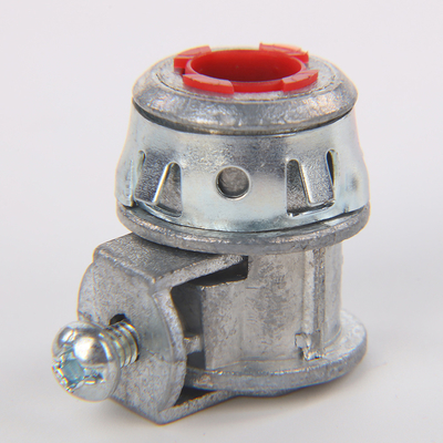 Aperto de cabo de CA flexível IN 3/8 &quot;Snap-In Conector Duplex Duplo Zinc Die Casting 1/2&quot; Garganta para caixa de saída fornecedor