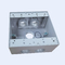 O PVC revestiu o cinza de alumínio impermeável 4Holes 2-1/8 da caixa de junção” profundamente fornecedor